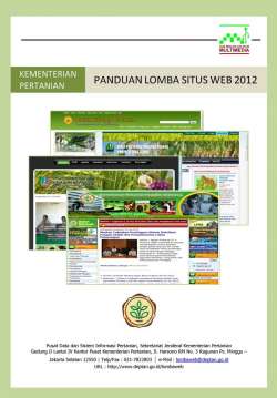 Panduan Lomba Web Deptan 2012